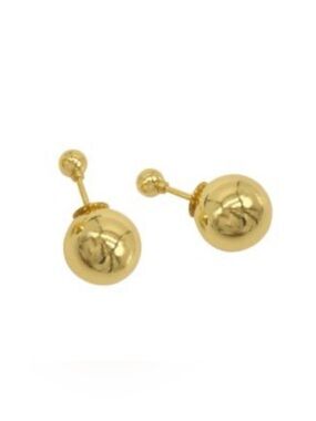 ADORNIA Double-Sided Ball Earrings